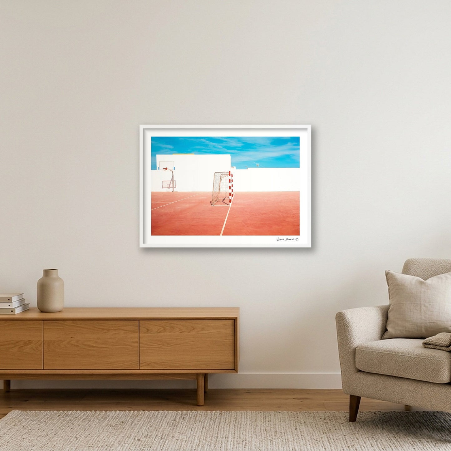 Goal — 84×59cm, 33×23" White Frame