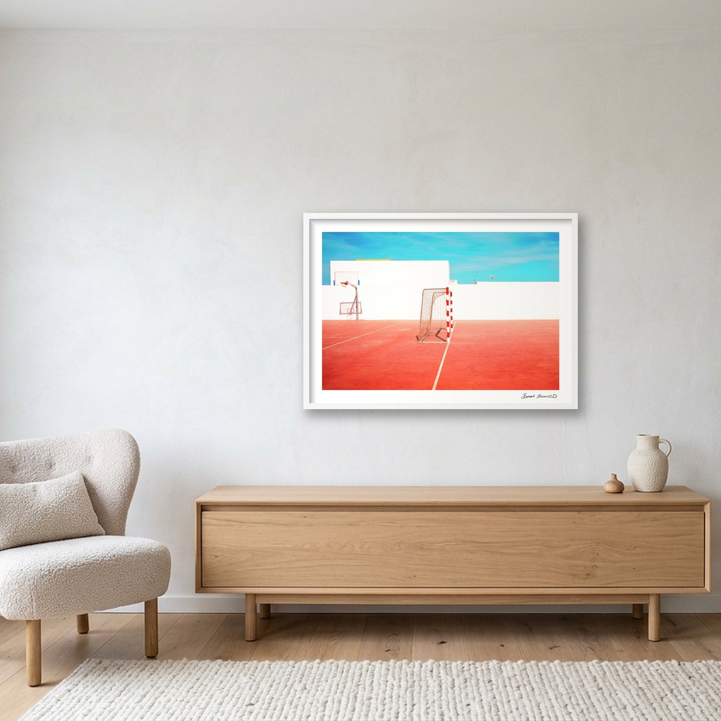 Goal — 84×59cm, 33×23" White Frame